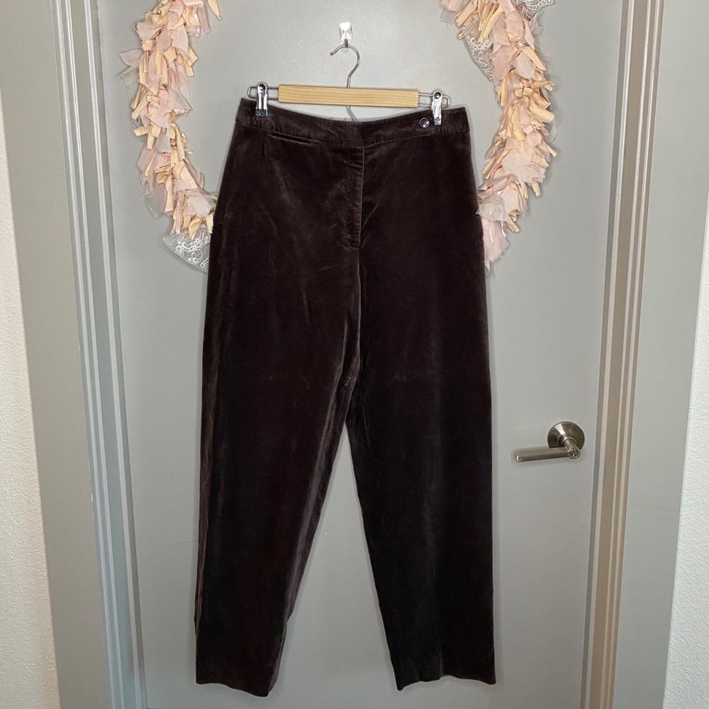 Hi-rise corduroy pants